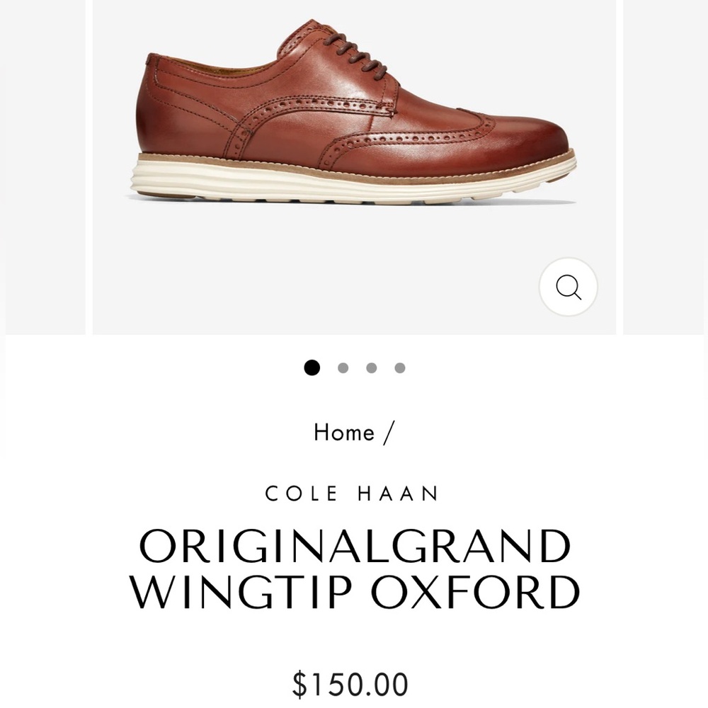 Cole Haan Brown Leather Oxfords - Picture 2 of 16